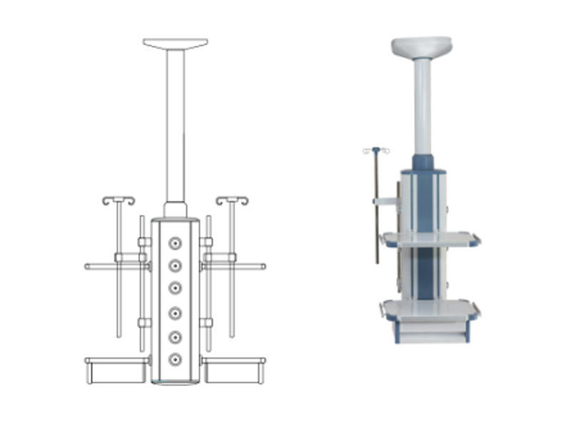 多功能醫療柱--雙面